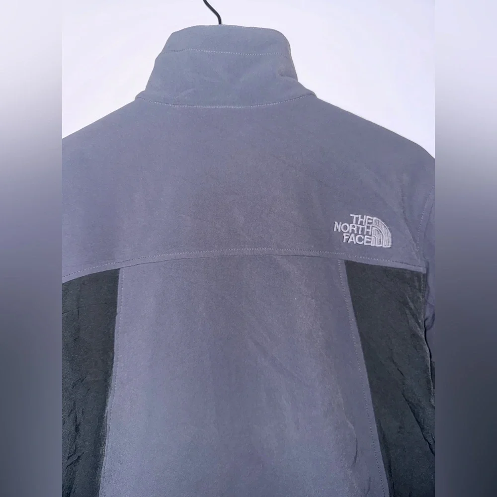 The North Face Summit Series Zip Up Collar Jacket Grey/Black Nylon Size Medium